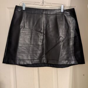 GAP Shiny Black Mini Skirt